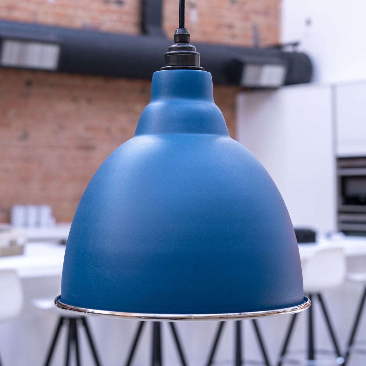 Smooth Nickel Brindley Pendant in Upstream