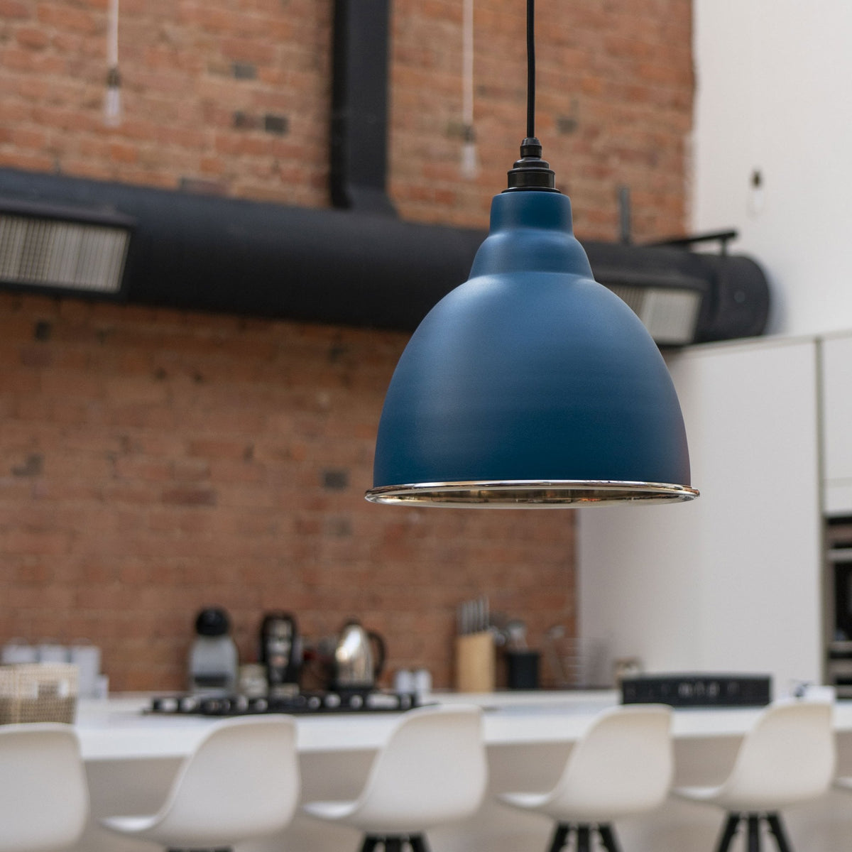 Smooth Nickel Brindley Pendant in Upstream