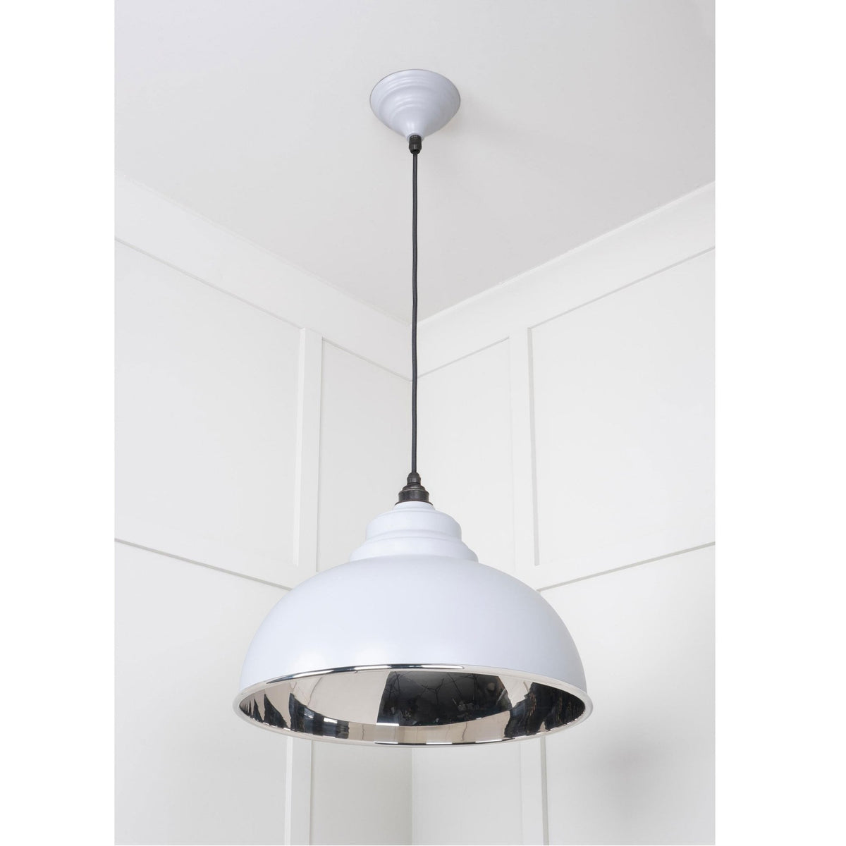 Smooth Nickel Harborne Pendant in Birch