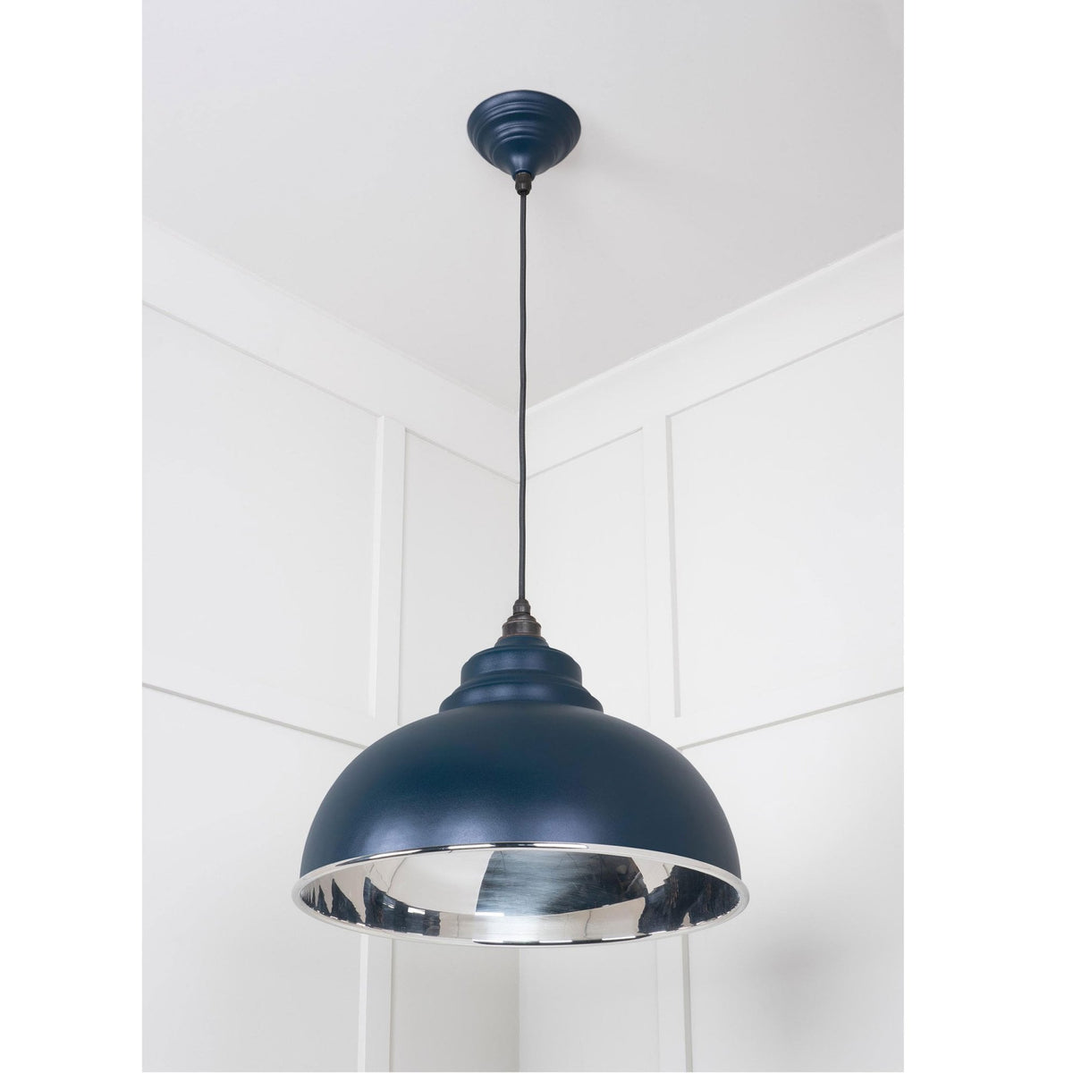 Smooth Nickel Harborne Pendant in Dusk