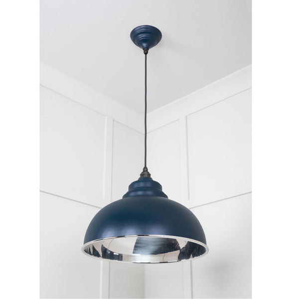 Smooth Nickel Harborne Pendant in Dusk