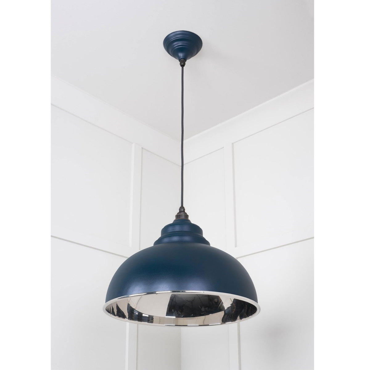 Smooth Nickel Harborne Pendant in Dusk