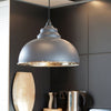Smooth Nickel Harborne Pendant in Slate