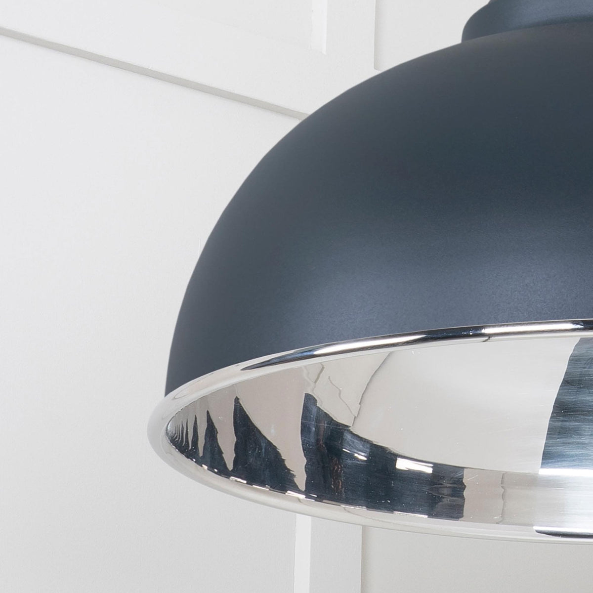Smooth Nickel Harborne Pendant in Soot