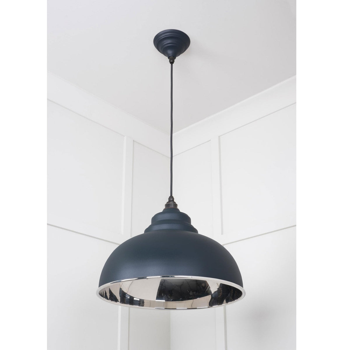 Smooth Nickel Harborne Pendant in Soot