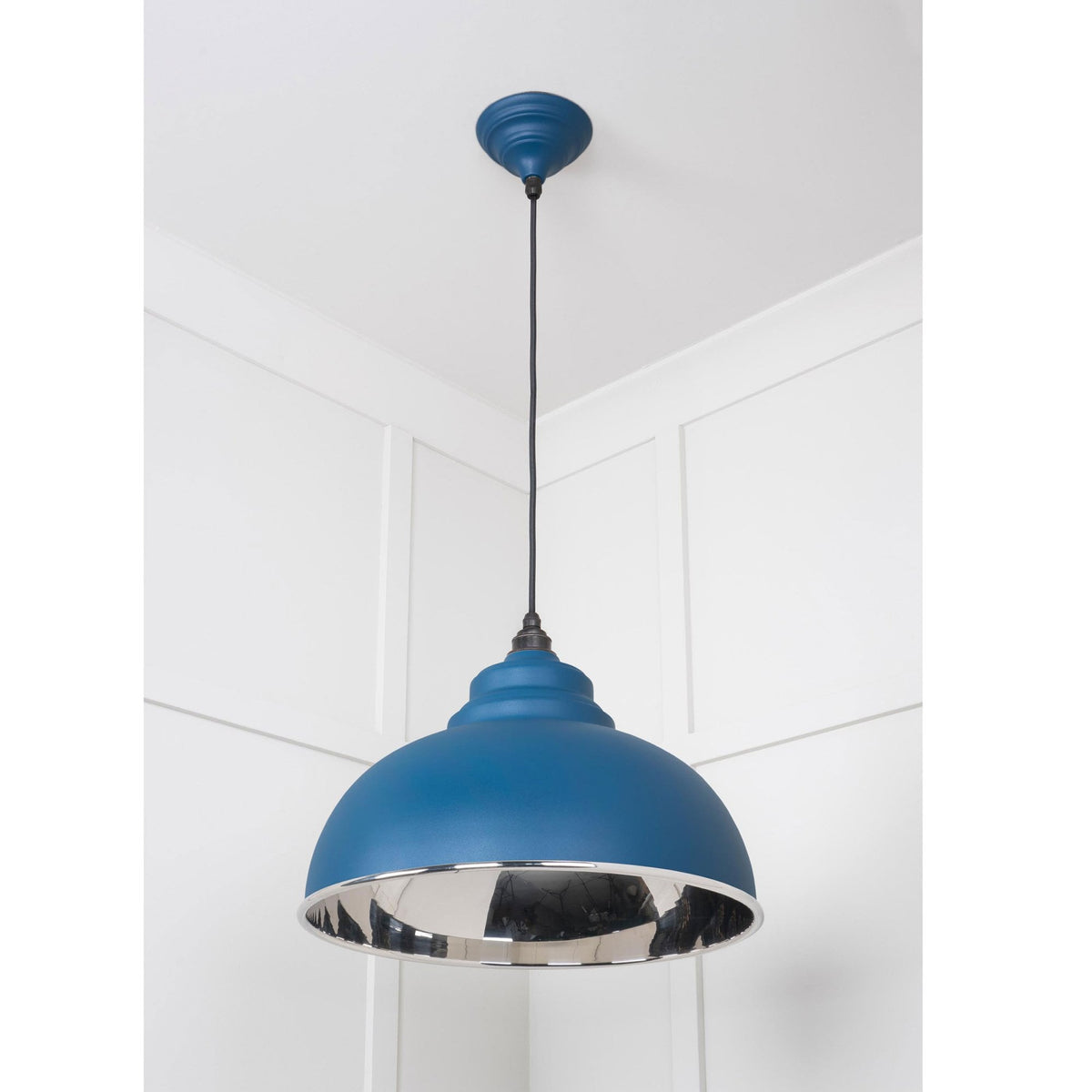 Smooth Nickel Harborne Pendant in Upstream