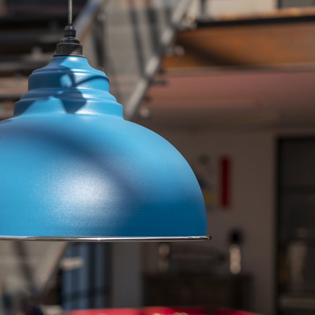 Smooth Nickel Harborne Pendant in Upstream