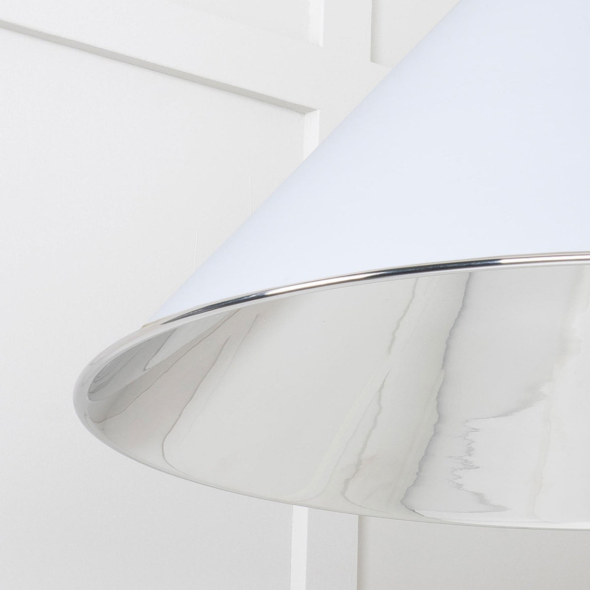 Smooth Nickel Hockley Pendant in Birch