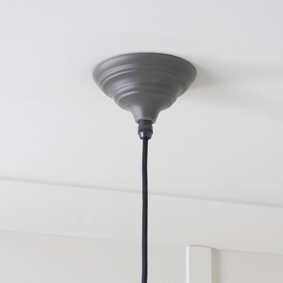Smooth Nickel Hockley Pendant in Bluff