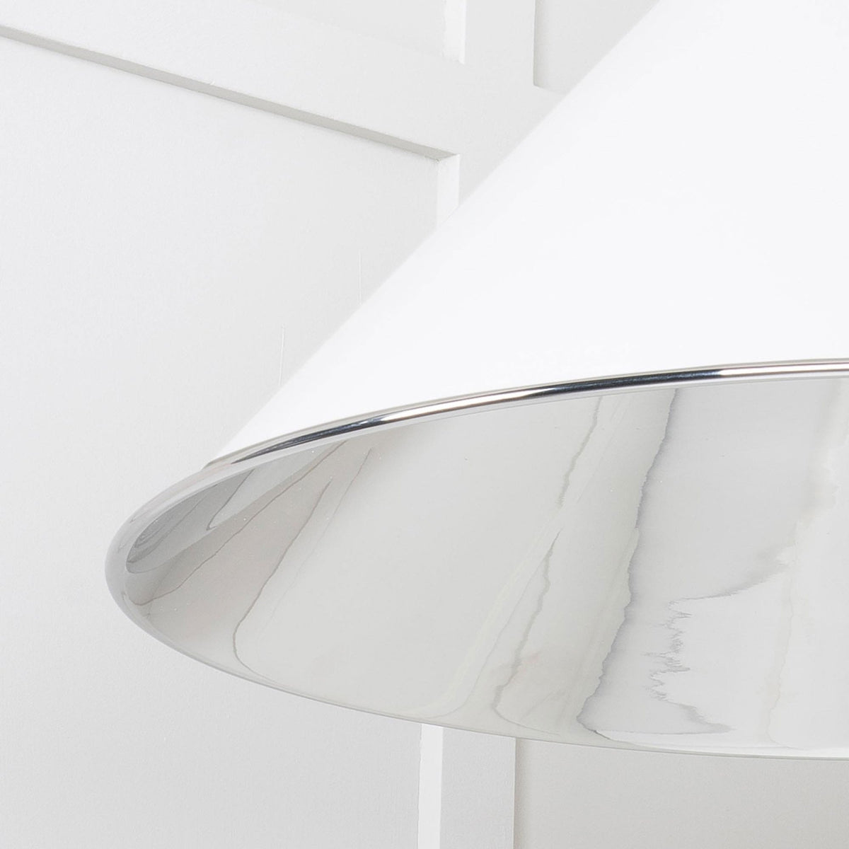 Smooth Nickel Hockley Pendant in Flock