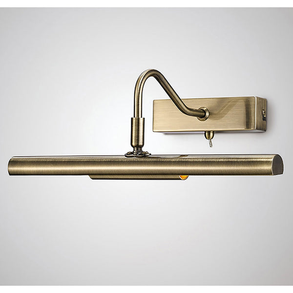 Abacus 35cm Switched Antique Brass Picture Light