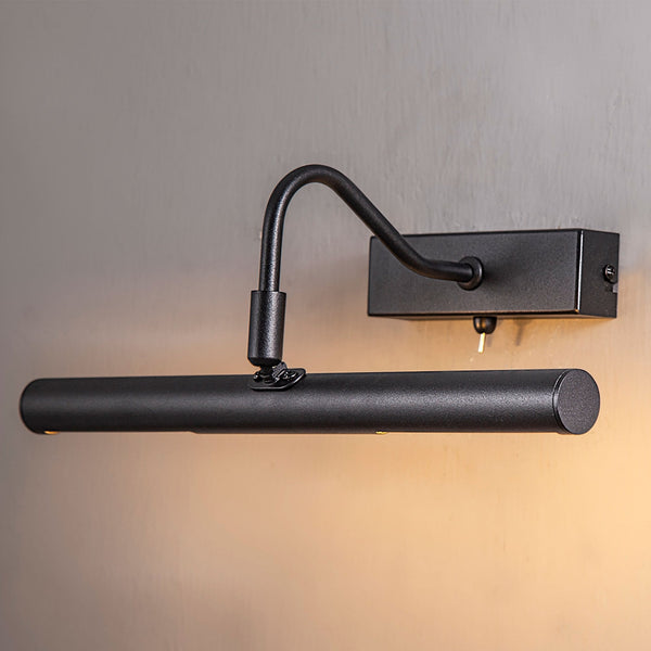Abacus 35cm Switched Satin Black Picture Light