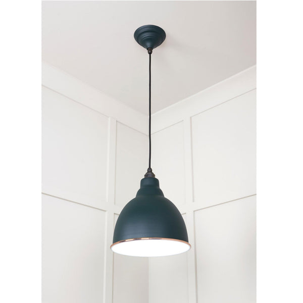 White Gloss Brindley Pendant in Dingle