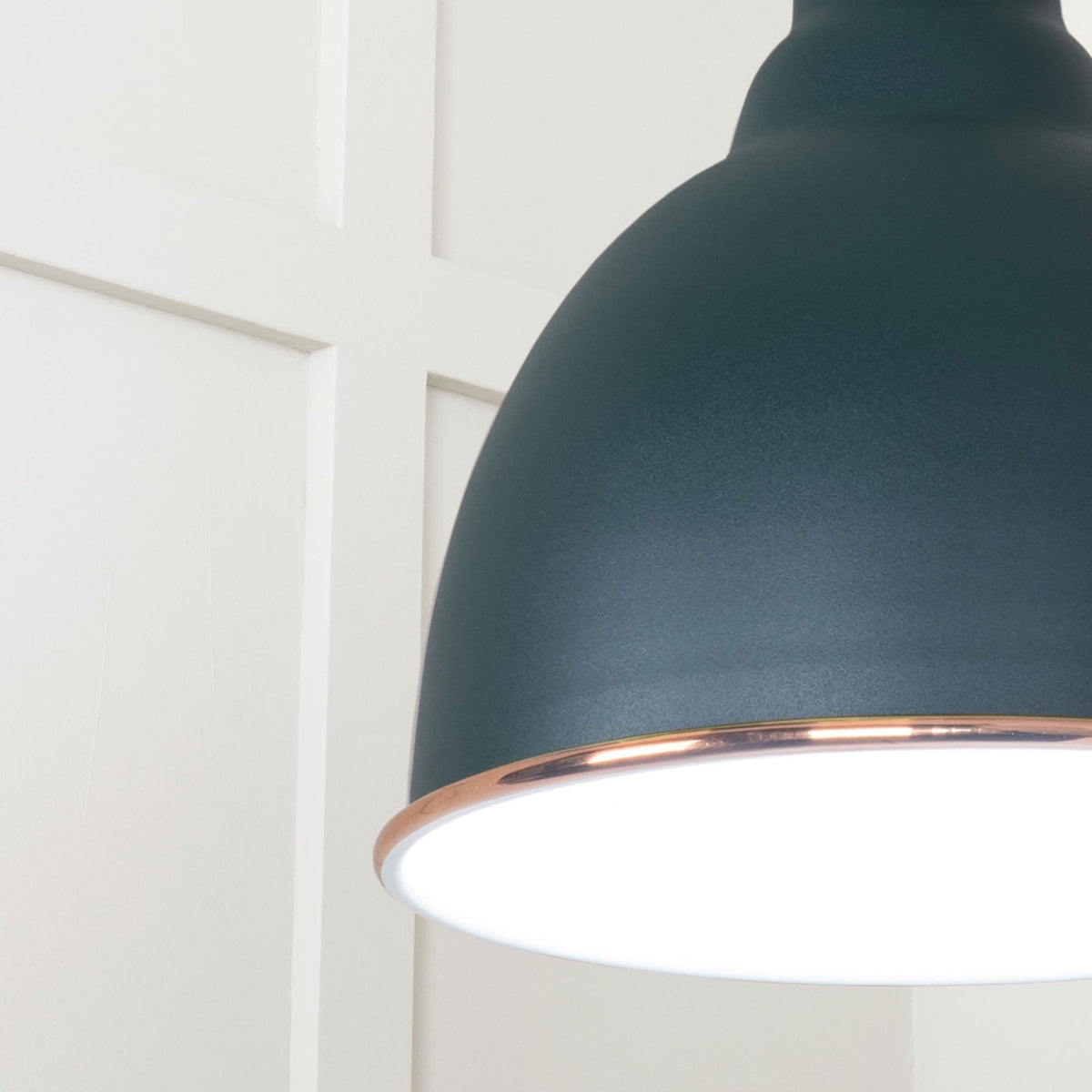 White Gloss Brindley Pendant in Dingle