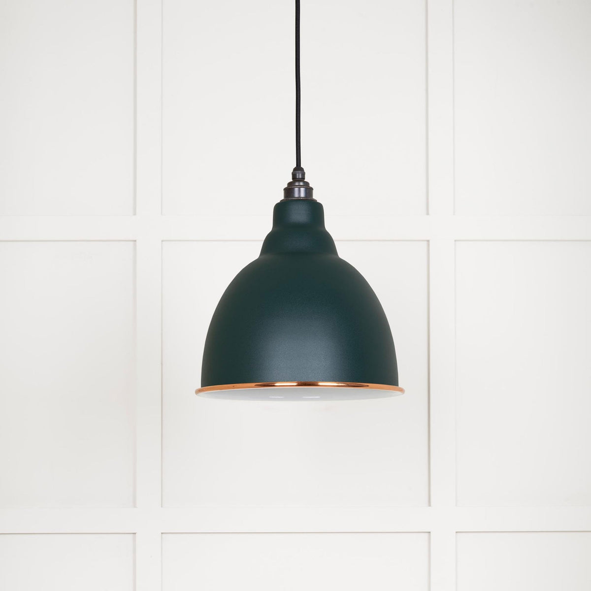 White Gloss Brindley Pendant in Dingle