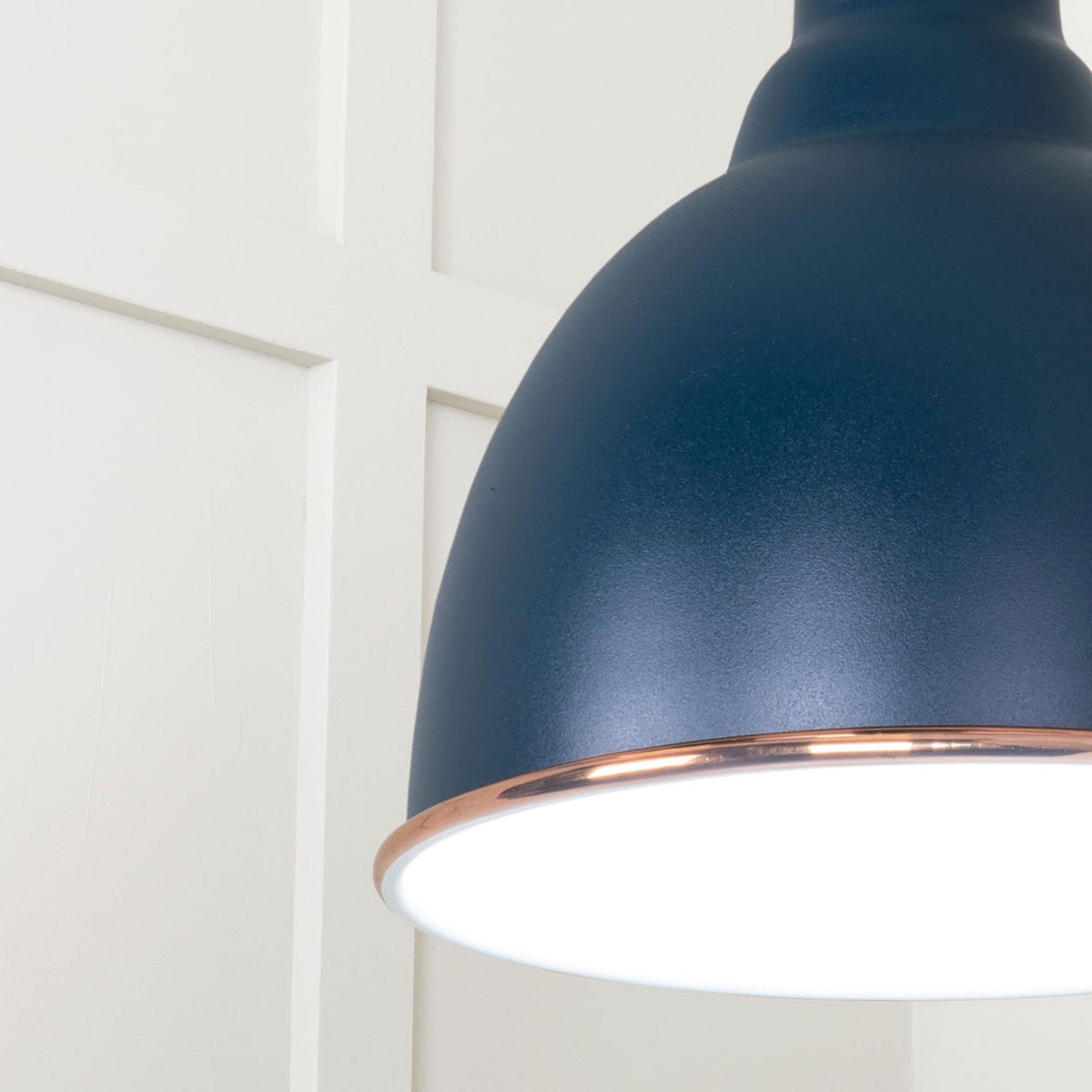 White Gloss Brindley Pendant in Dusk
