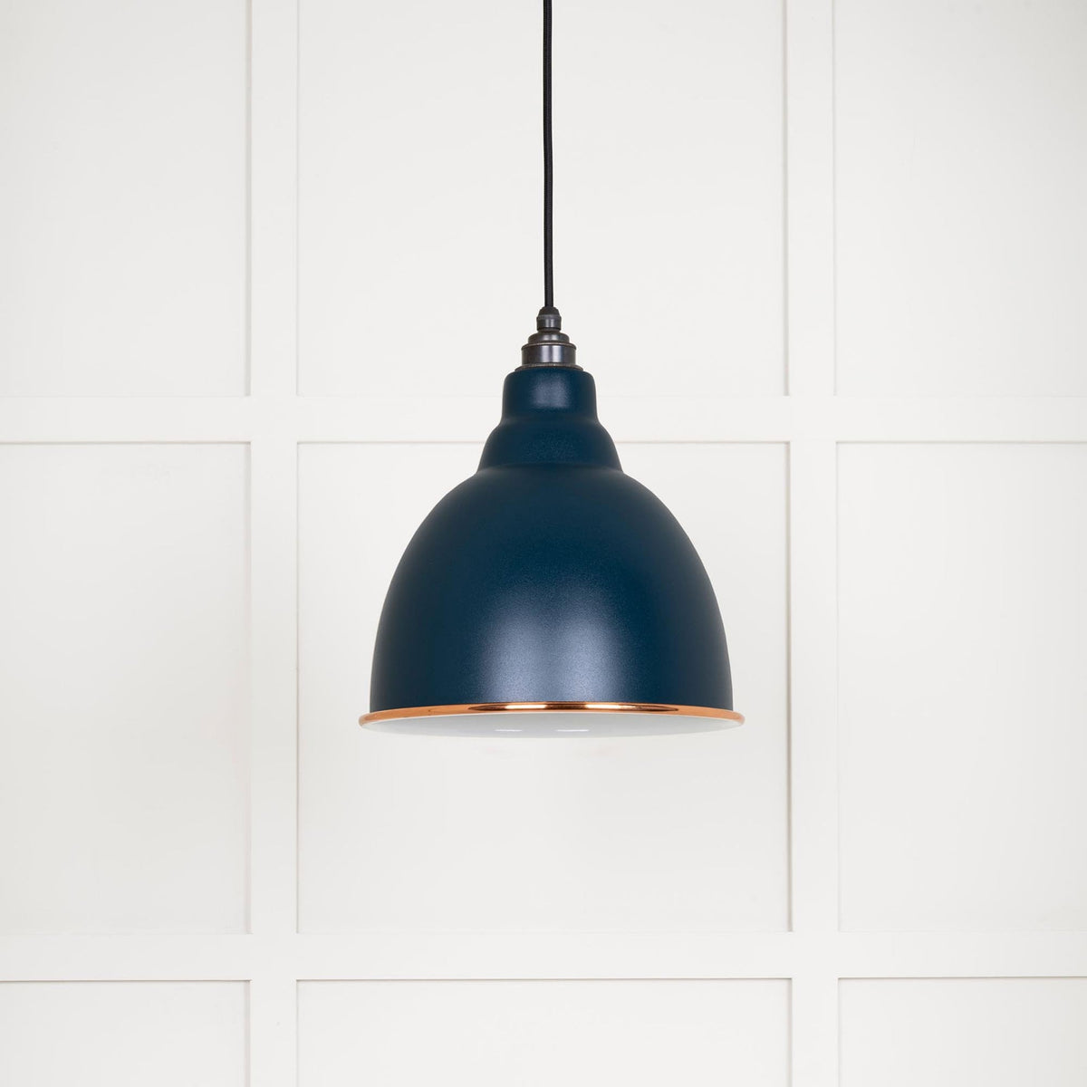 White Gloss Brindley Pendant in Dusk
