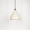 White Gloss Brindley Pendant in Teasel