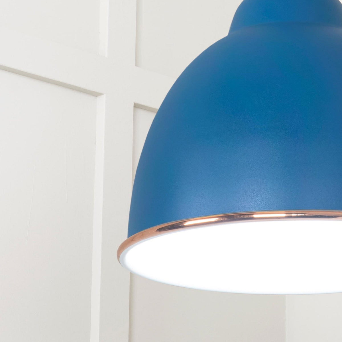 White Gloss Brindley Pendant in Upstream