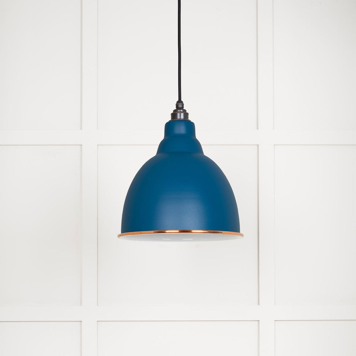 White Gloss Brindley Pendant in Upstream