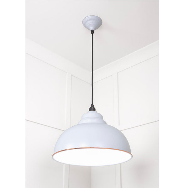 White Gloss Harborne Pendant in Birch