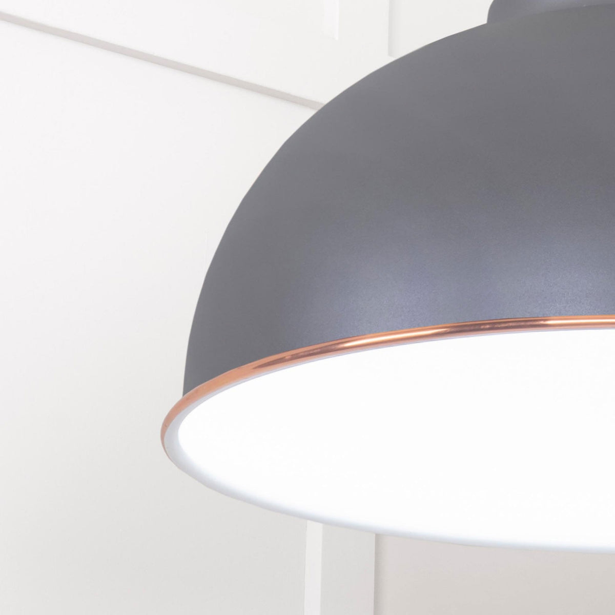 White Gloss Harborne Pendant in Bluff