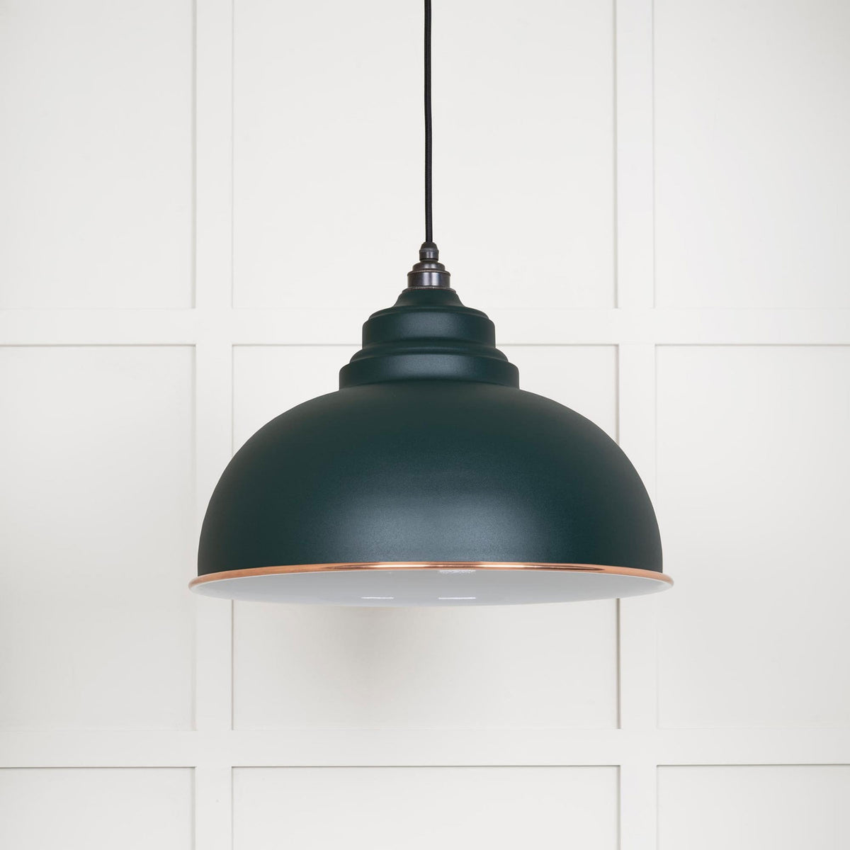 White Gloss Harborne Pendant in Dingle