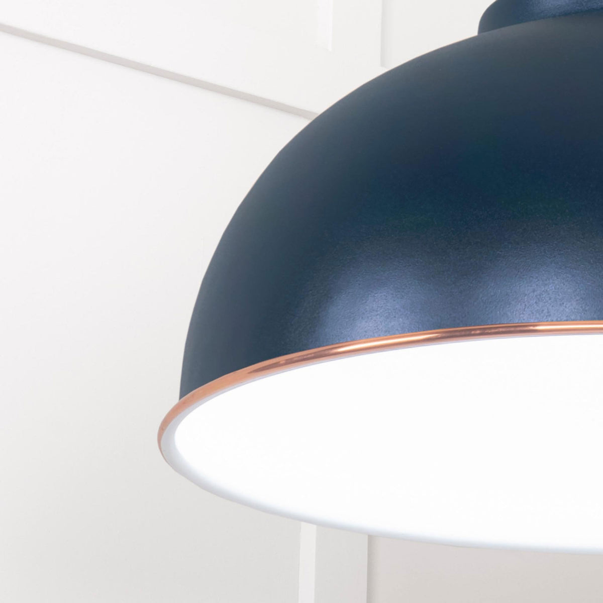 White Gloss Harborne Pendant in Dusk