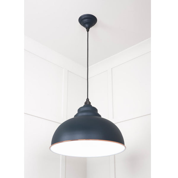 White Gloss Harborne Pendant in Soot