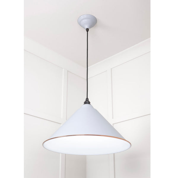 White Gloss Hockley Pendant in Birch