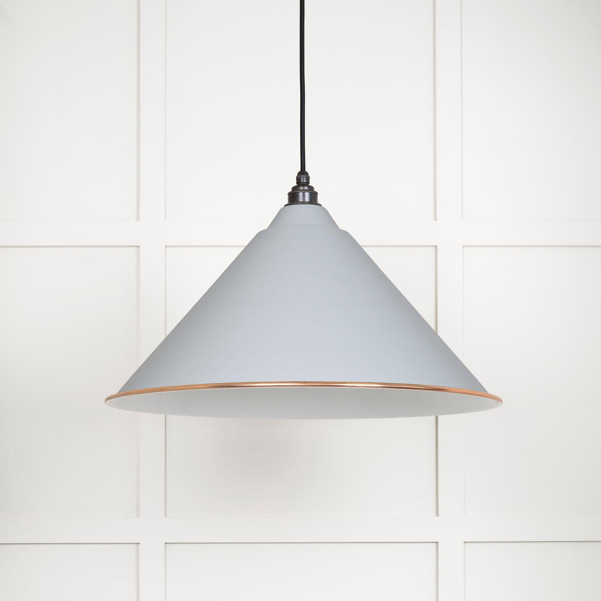 White Gloss Hockley Pendant in Birch