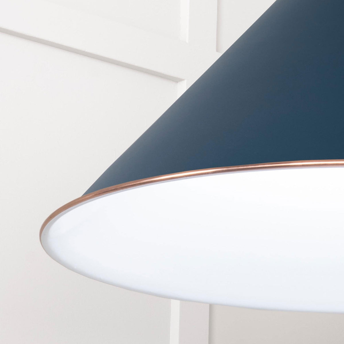 White Gloss Hockley Pendant in Dusk