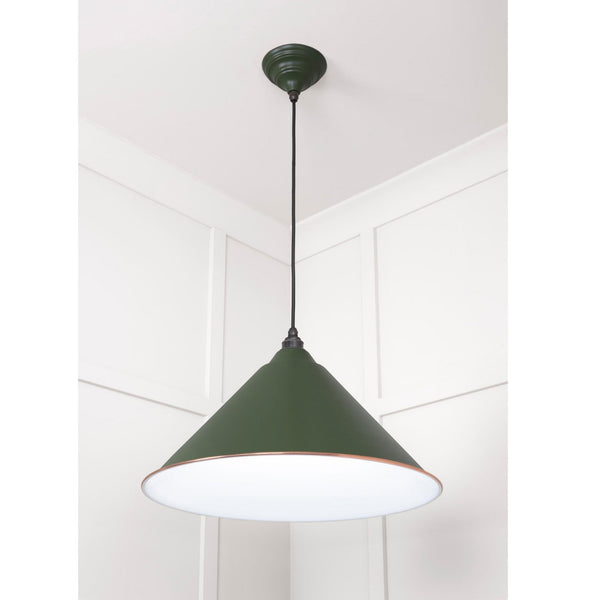 White Gloss Hockley Pendant in Heath