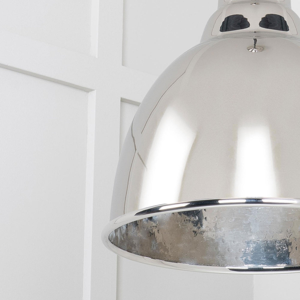 Hammered Nickel Brindley Pendant