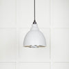 Hammered Nickel Brindley Pendant in Flock