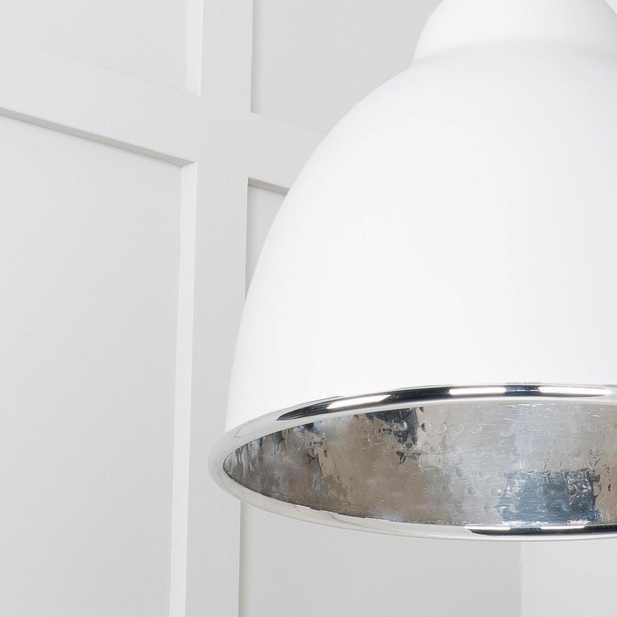 Hammered Nickel Brindley Pendant in Flock