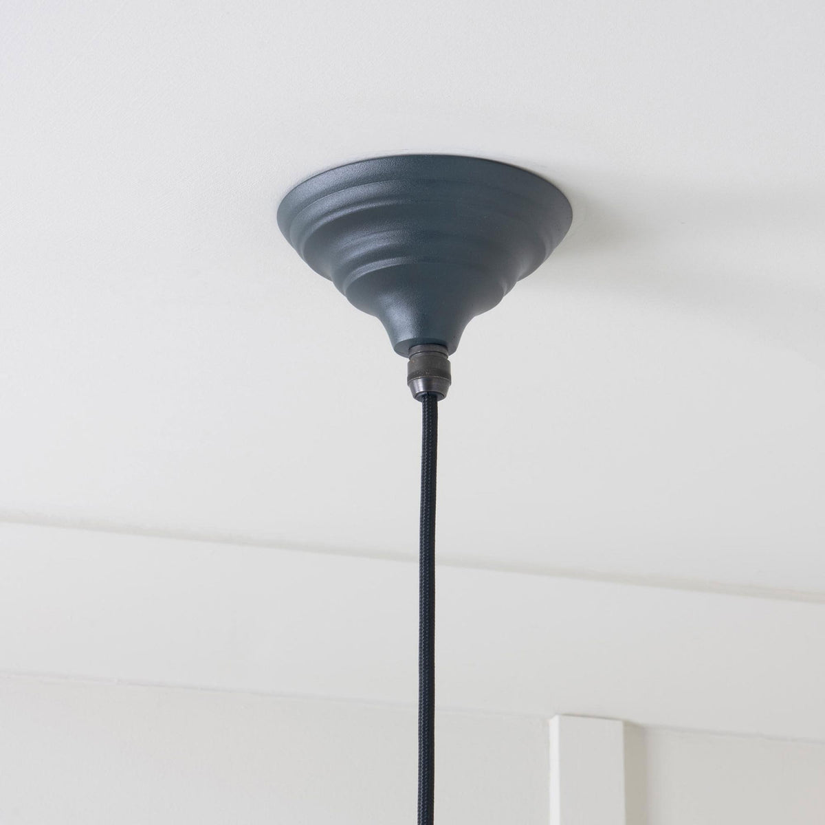 Hammered Nickel Brindley Pendant in Soot