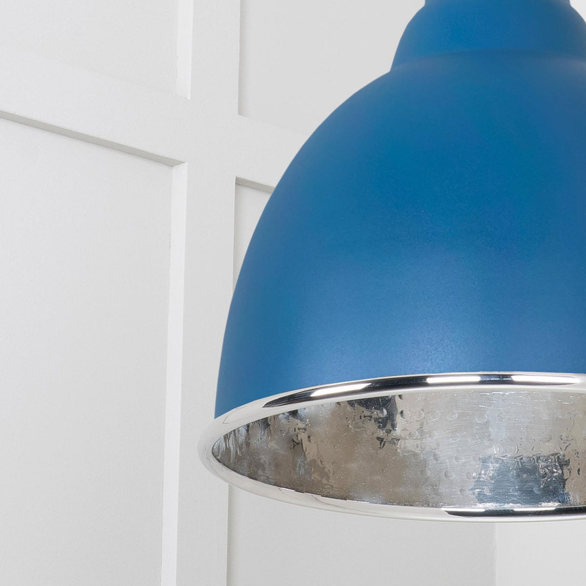 Hammered Nickel Brindley Pendant in Upstream