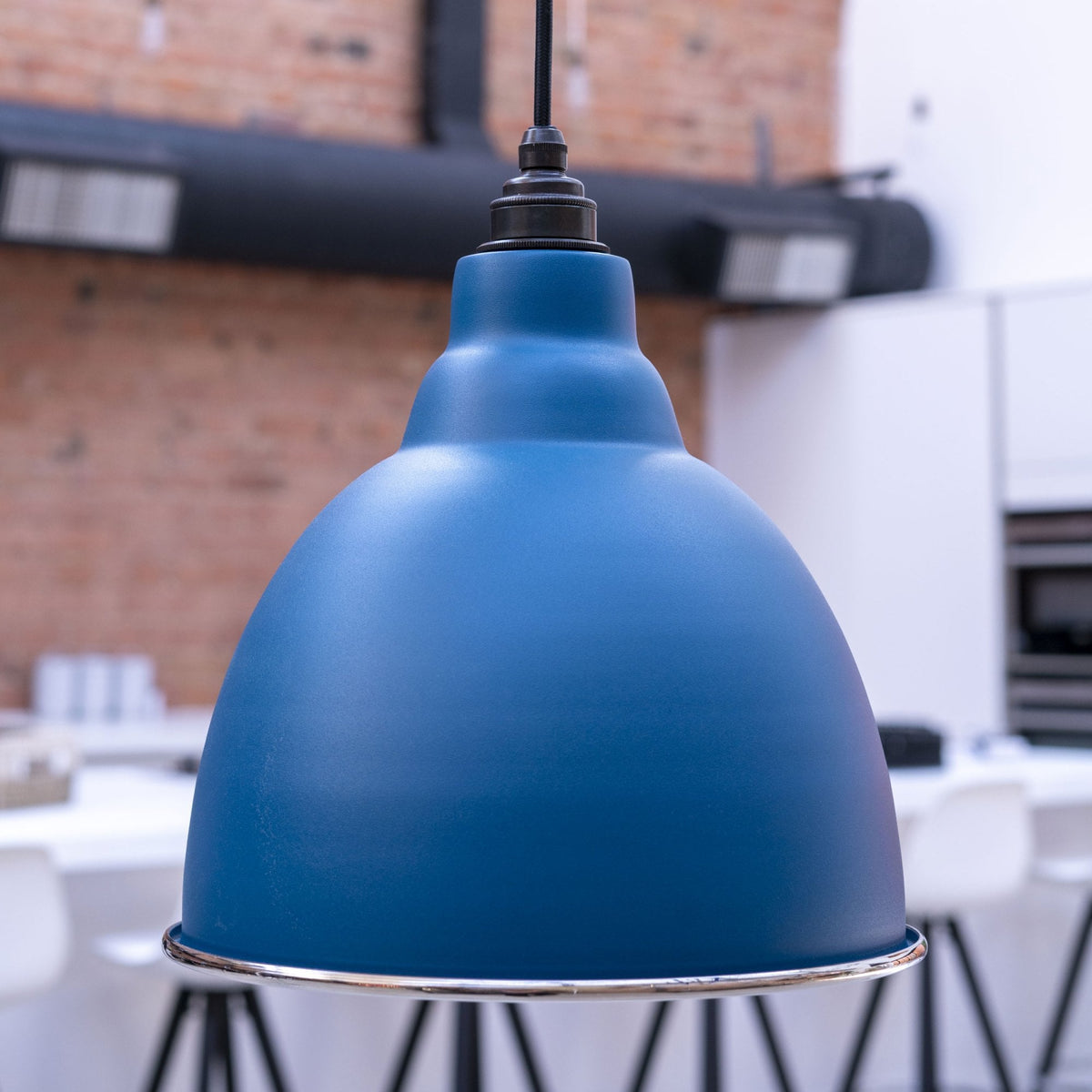 Hammered Nickel Brindley Pendant in Upstream