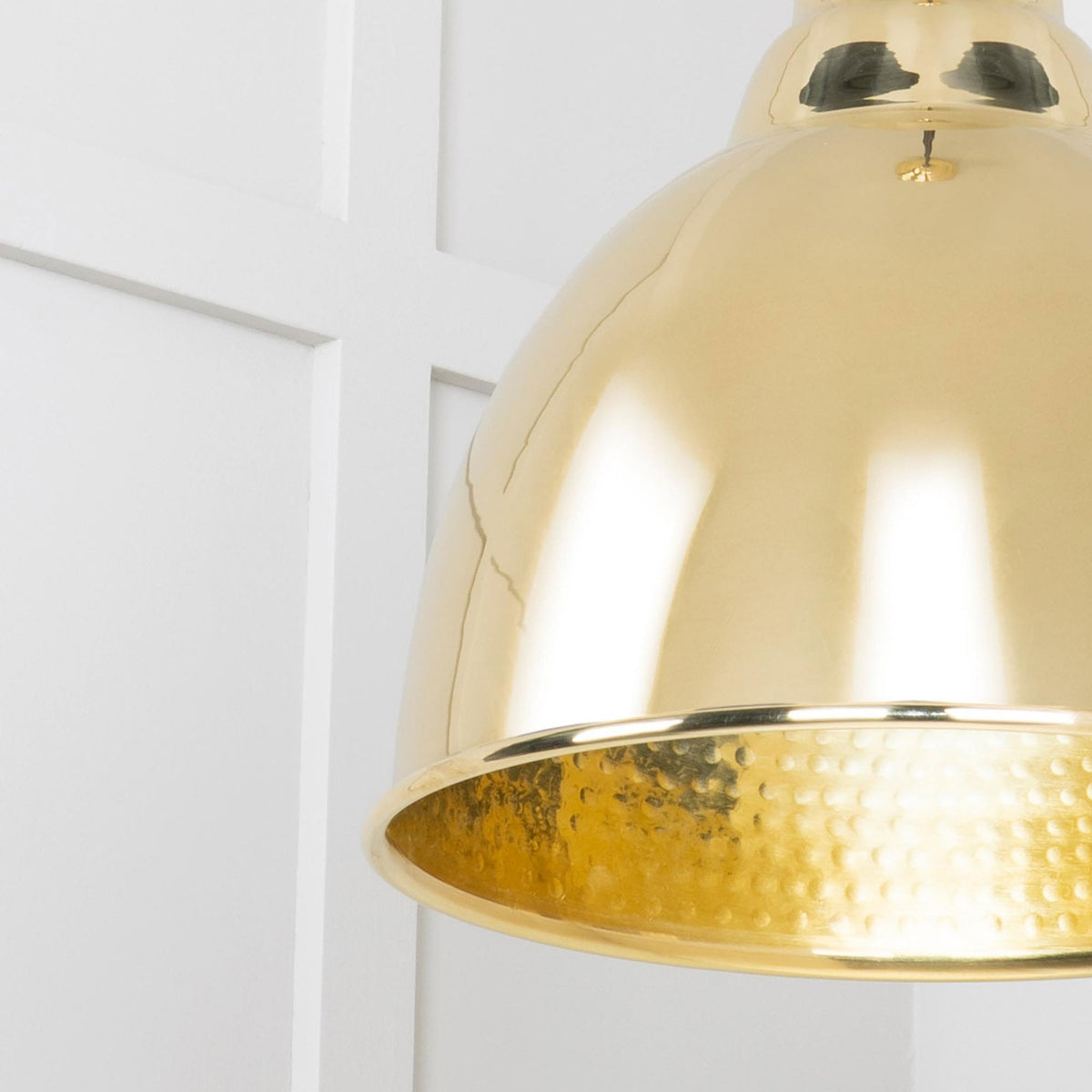 Hammered Brass Brindley Pendant