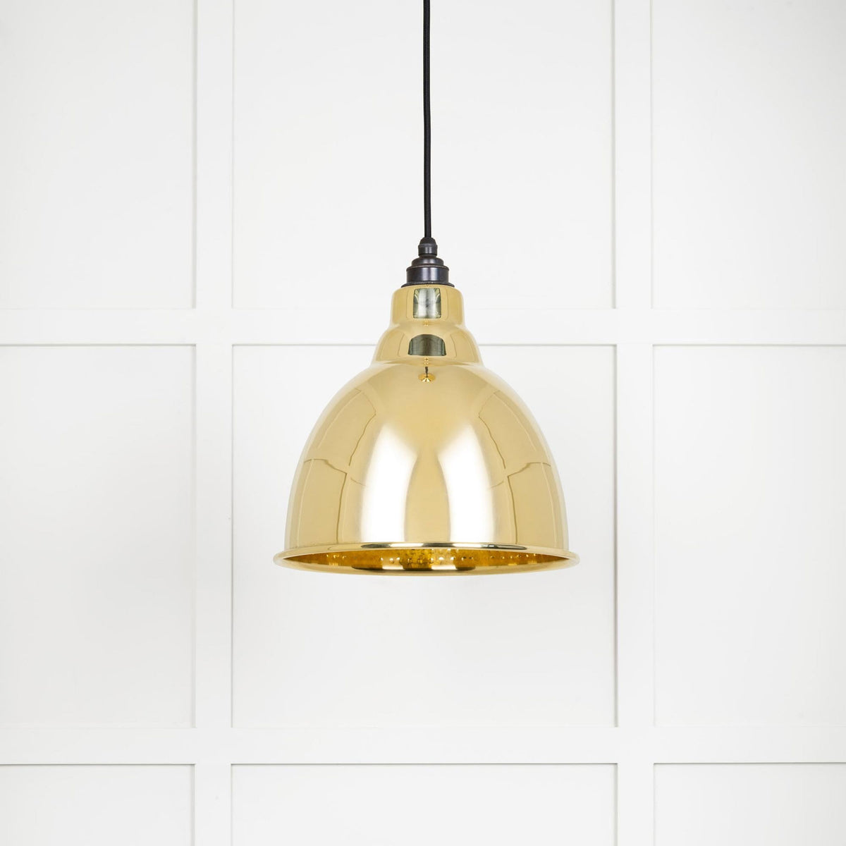 Hammered Brass Brindley Pendant