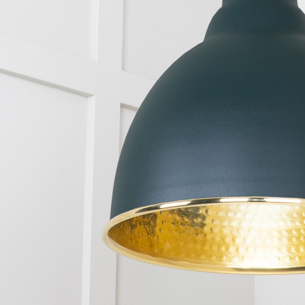 Hammered Brass Brindley Pendant in Dingle