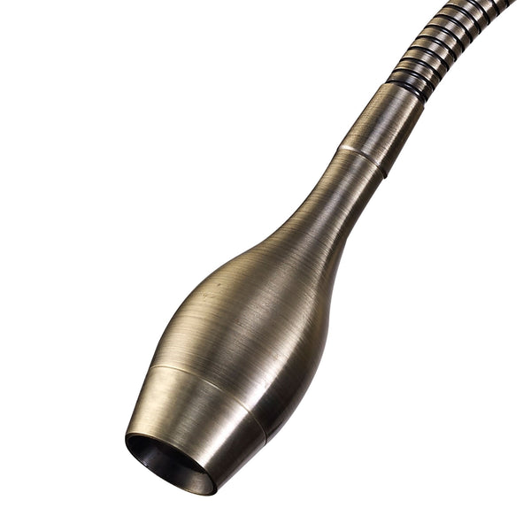 Winslow Oval Antique Brass Switched LED Reading Light