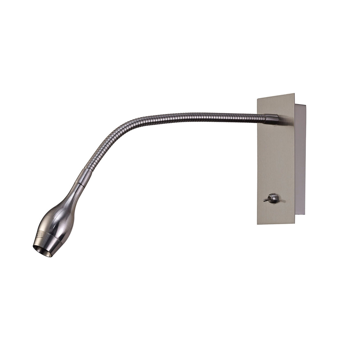 Winslow Oval Satin Nickel Switched LED Reading Light