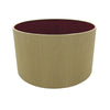 Sigma 30cm Antique Gold Drum Shade With Ruby Lining