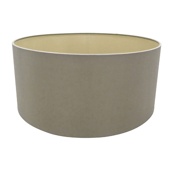 Sigma 40cm Taupe Drum Shade With Gold Lining