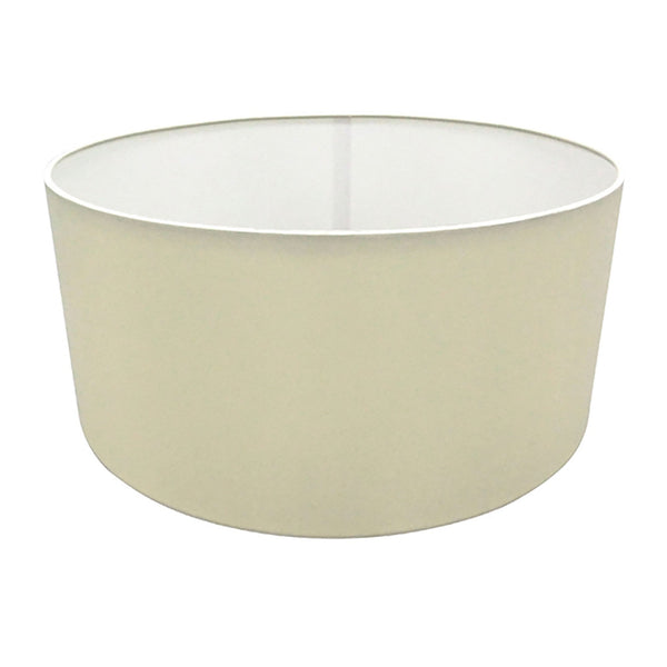 Sigma 40cm Ivory Pearl Faux Silk Drum Shade
