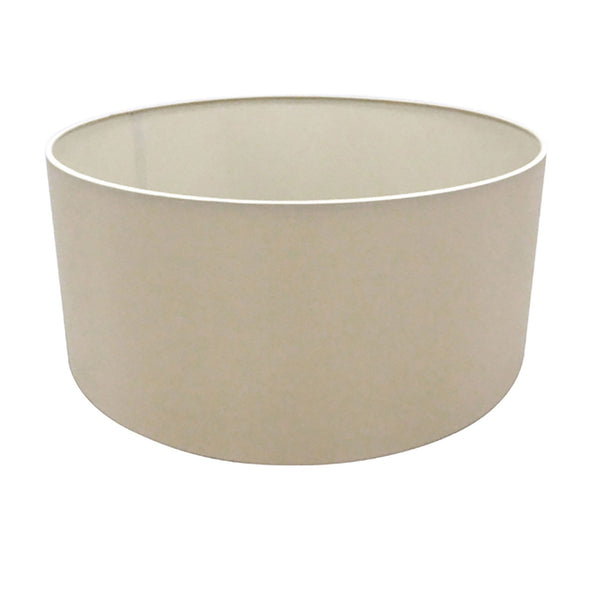 Sigma 40cm Nude Beige Faux Silk Drum Shade