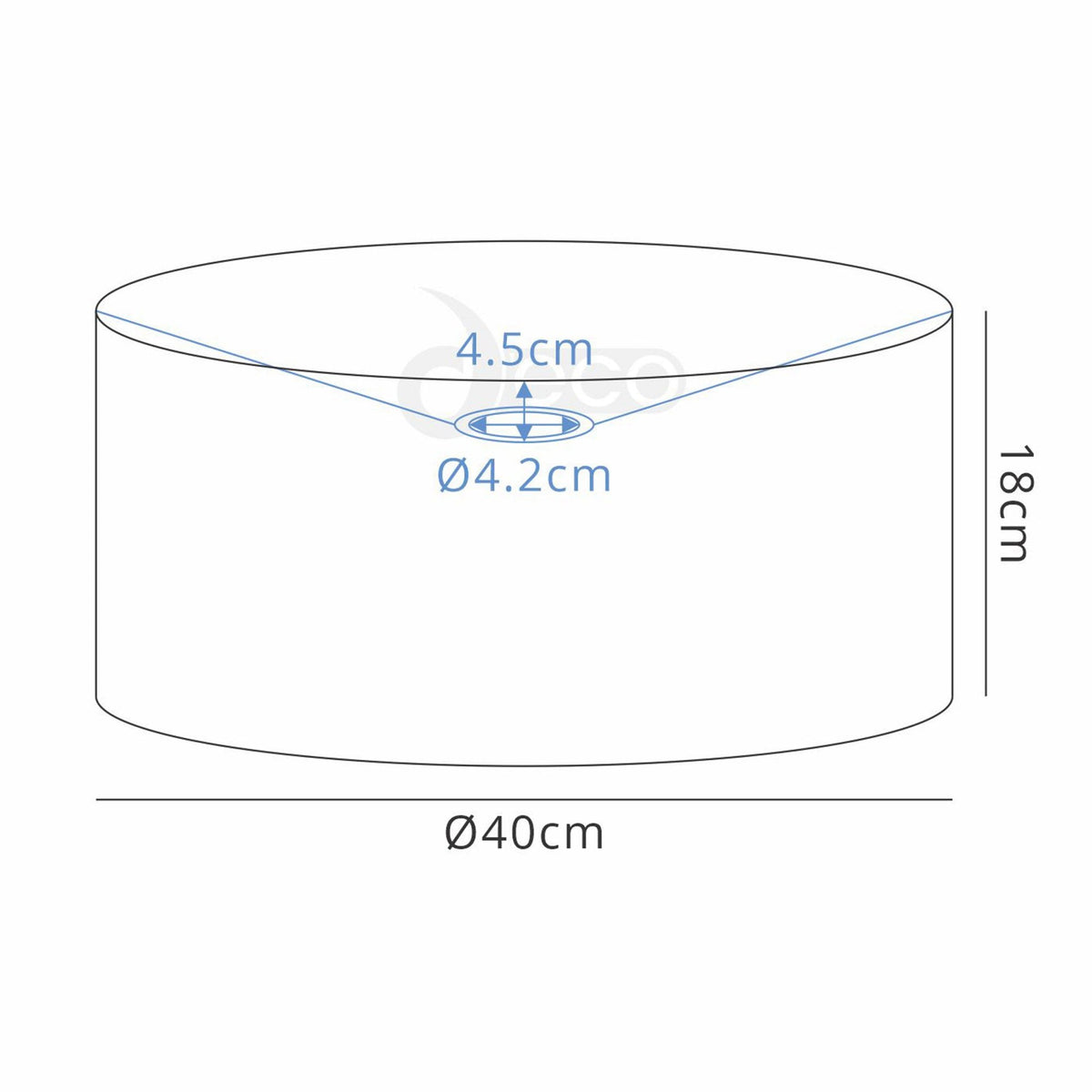 Sigma 40cm Chocolate Drum Shade With Grecian Bronze Lining