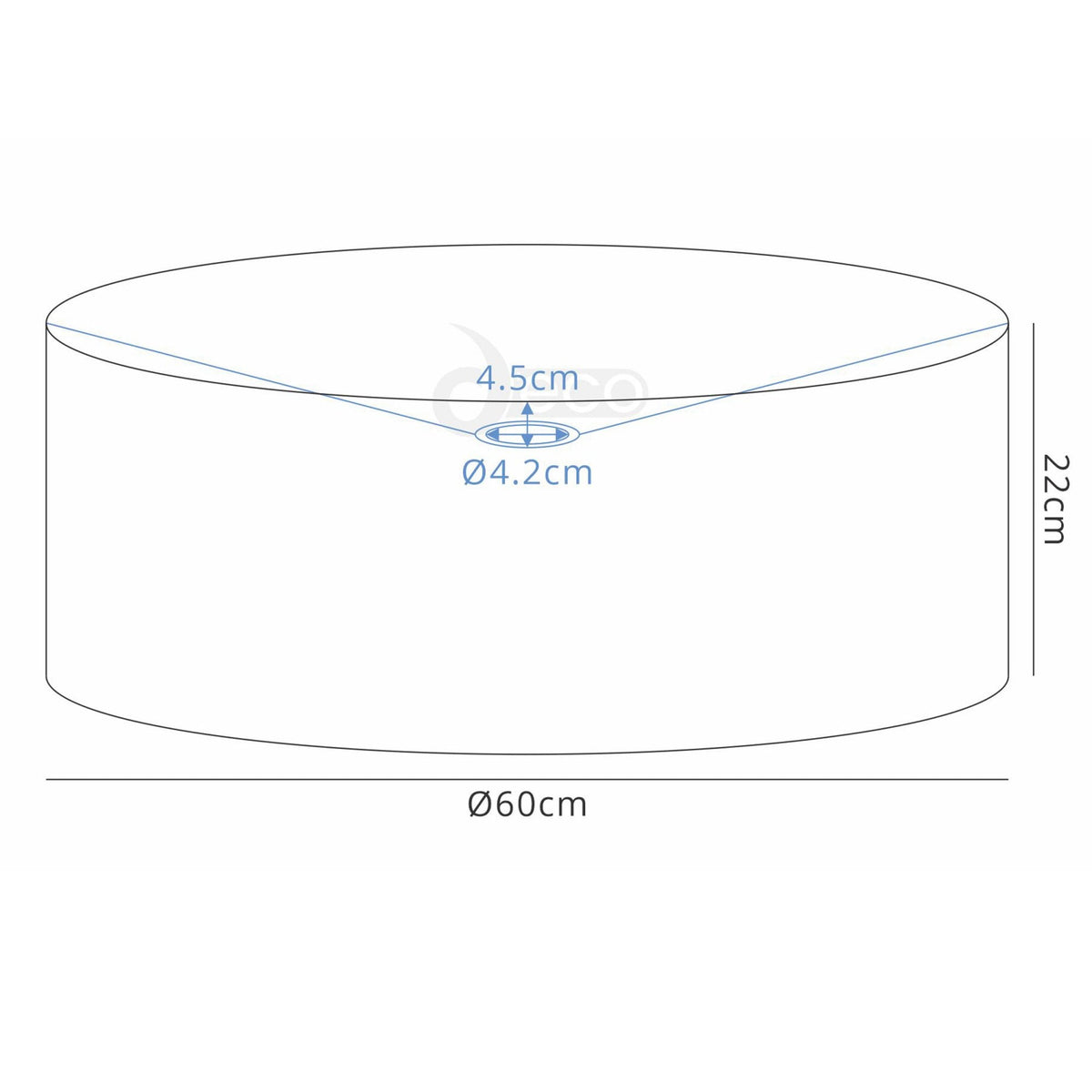 Sigma 60cm Gold Leaf Drum Shade